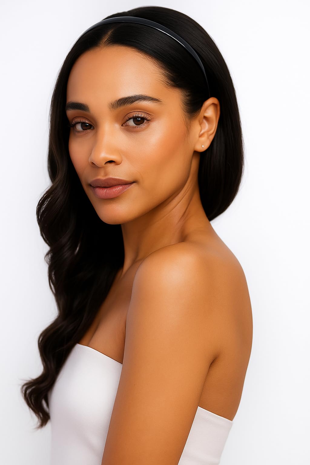 ANNACREATIONS Plastic Headbands with Teeth – Pack of 12 Durable, Lightweight Sports Hair Bands for Women, Girls, Teens & Kids – 0.5cm Non-Slip Hair Accessories (Gloss Finish)