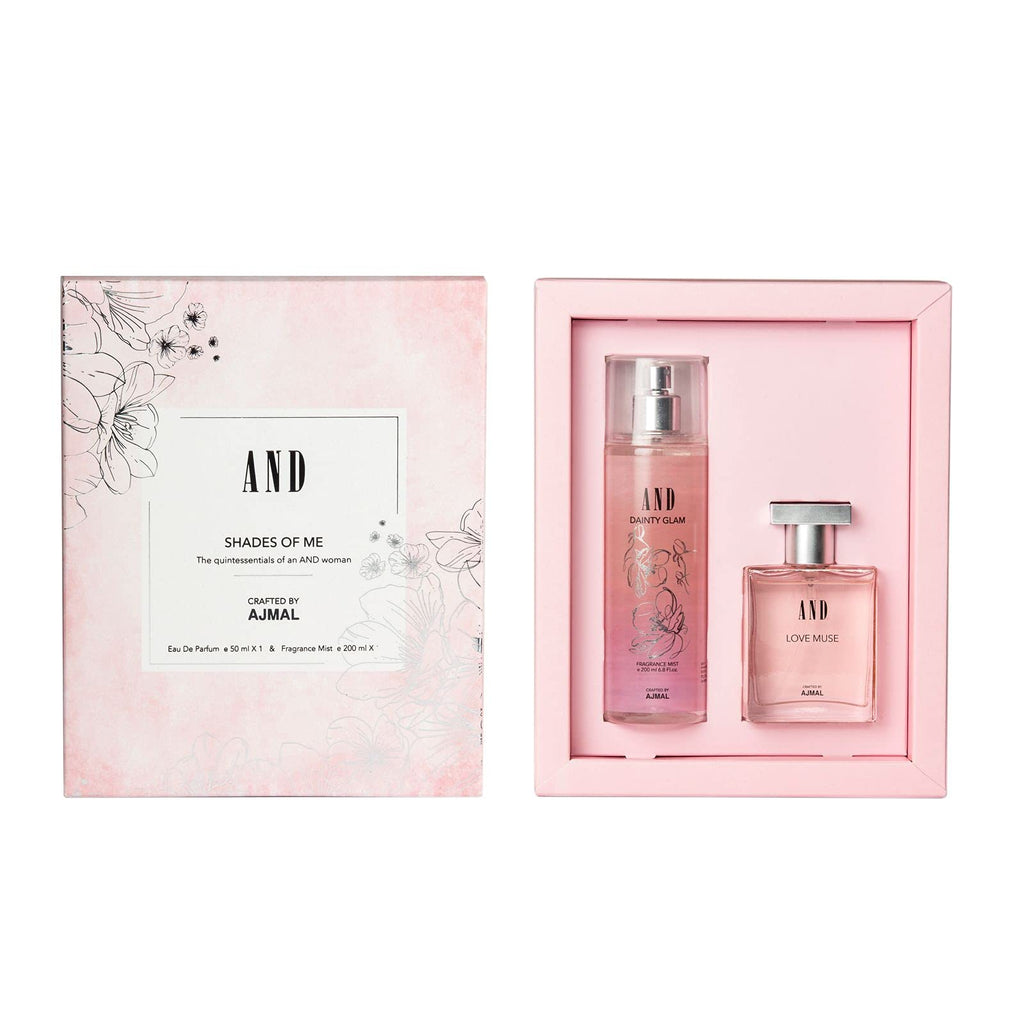 AND Love Muse Perfume Gift Pack for Women | 50ml Eau De Parfum for Women + Body Spray | Perfume for Woman with Jasmine & Lily Notes | Floral-Fruity Fragrance |.Versatile Office/Work Cologne for Woman