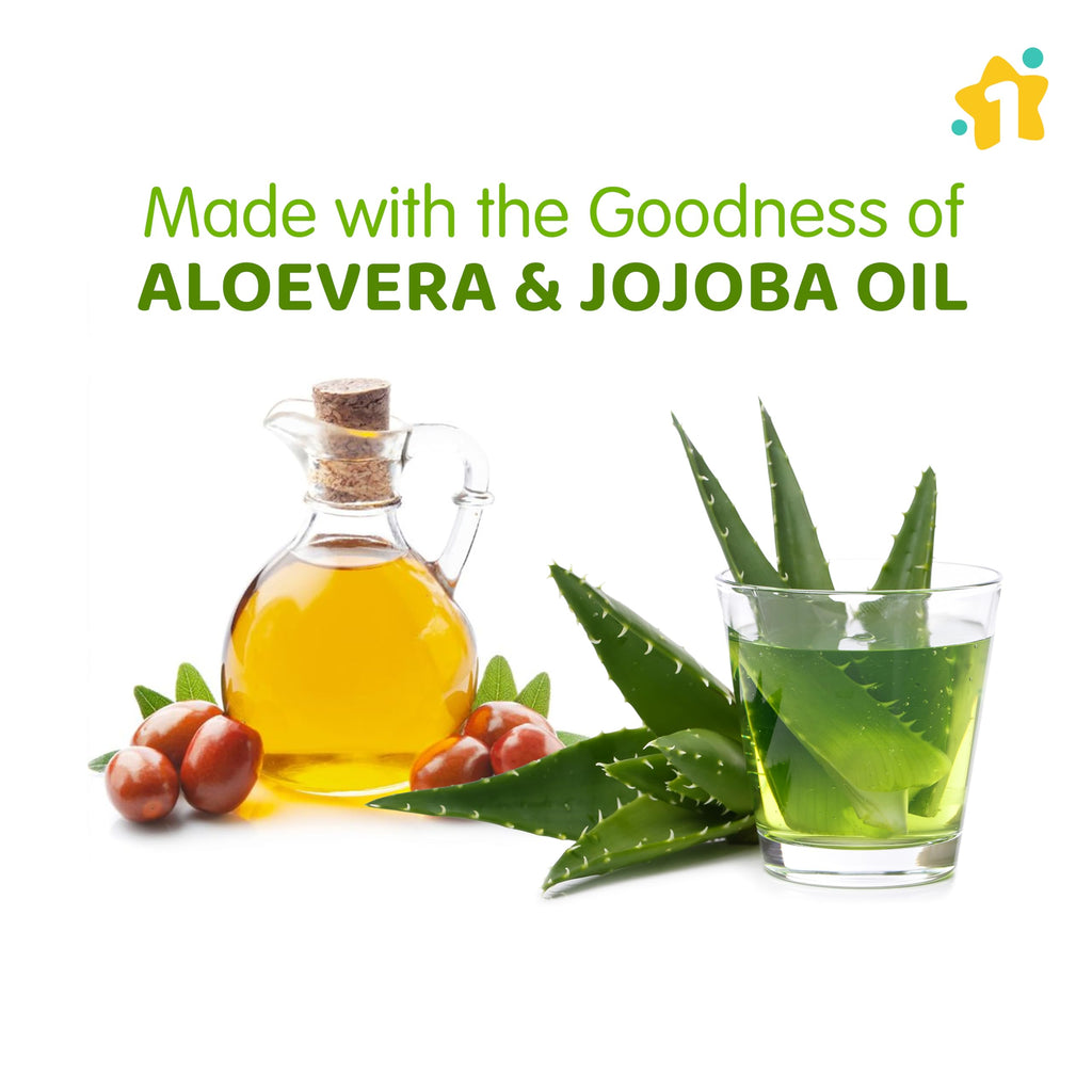 1st Step Baby Wipes with Lid Enriched and Aloe-Vera and Jojoba Oil (72 Wipes/Pack x 5 Packs = 360 Wipes)