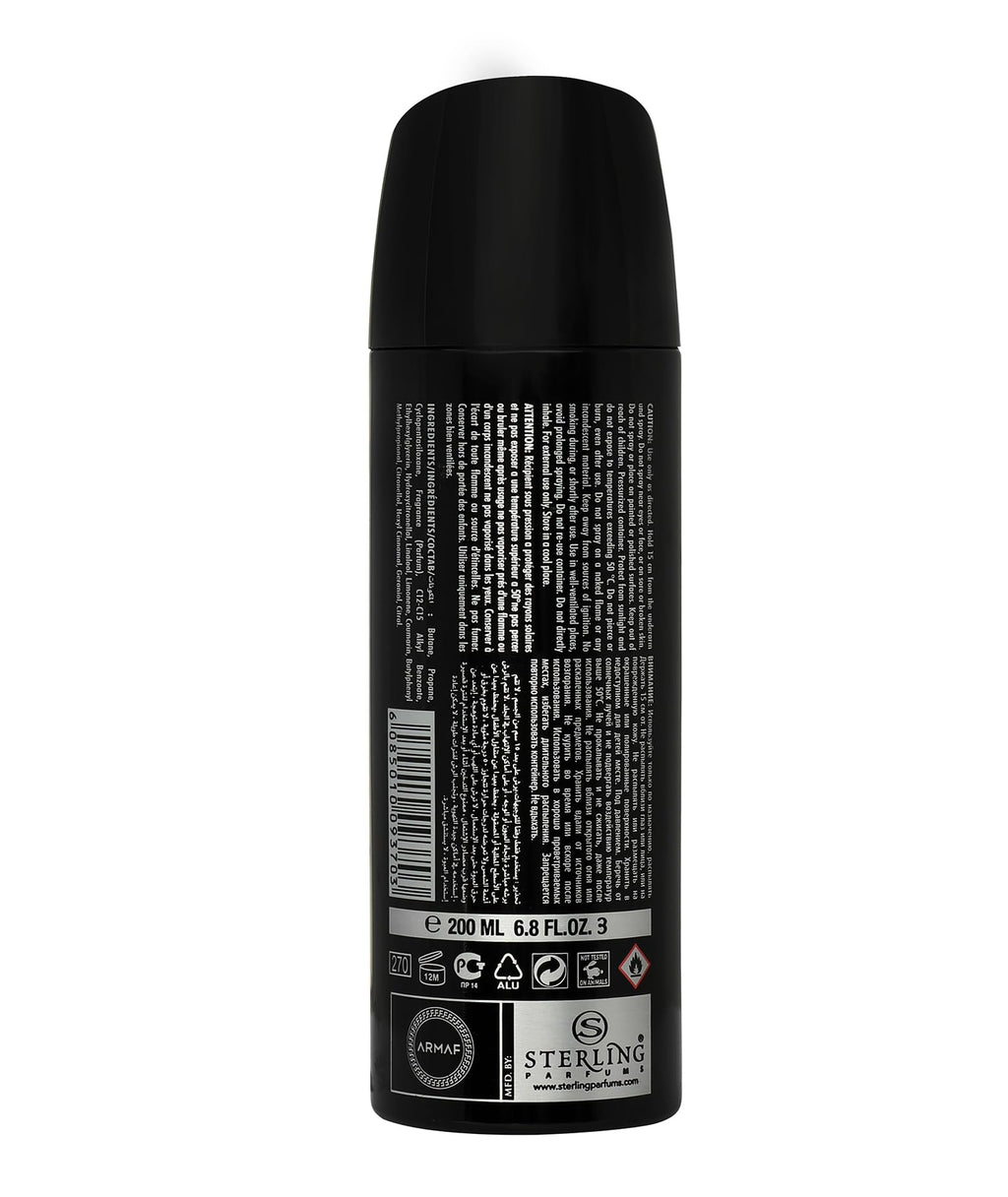 ARMAF Spray Club De Nuit Deodorant for Men - 200ML Each (Pack of 2)