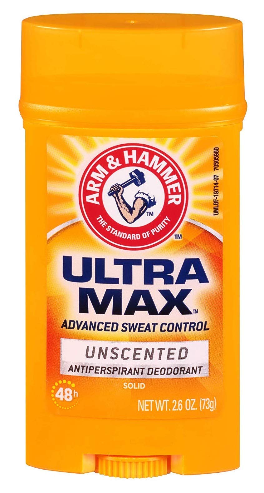 Arm & Hammer Deodorant 2.6 Ounce Solid Ultra Max Unscented (76ml) (3 Pack)