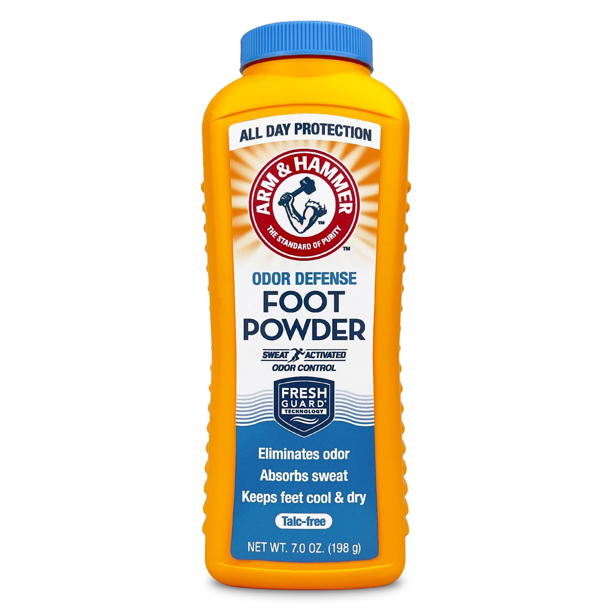 Arm & Hammer Foot Powder for Shoes & Feet, Talc-Free Odor & Moisture Control for Men & Women, 7 oz (1 Pack)