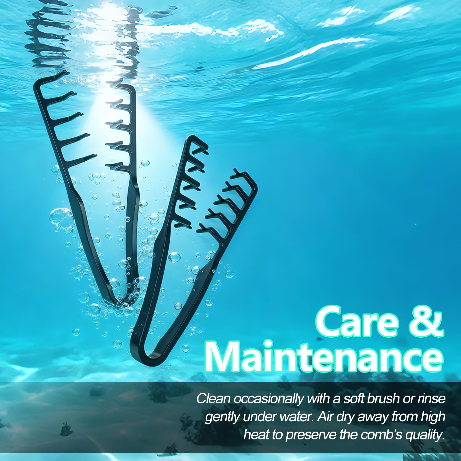 2 Pcs Texture Comb, Voluminous Wide-Toothed Hair Comb, Apparatus Maximum Lift Roots Volume Tool, Barber Wide Fine-Toothed Dual-Purpose Set, ABS Plastic with Textured Grip Tool for Men (Black+Grey)