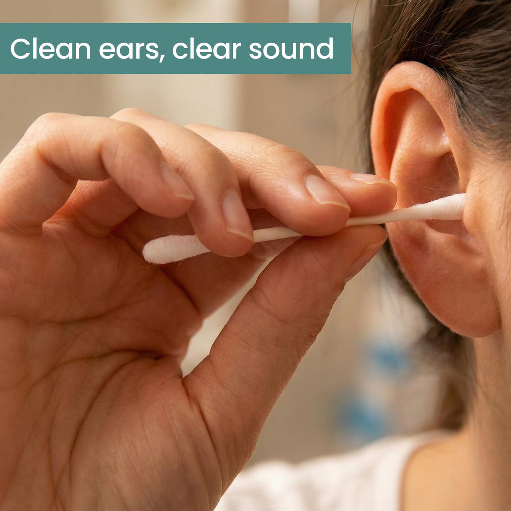 2ools Cotton Buds, Gentle Cotton Swabs for Personal Hygiene and Beauty - 100 Sticks (200 Swabs) (TSCS8001)