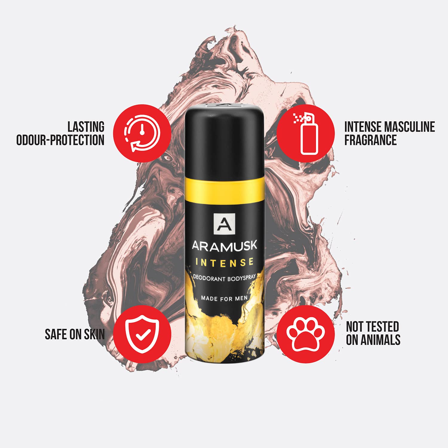 Aramusk Deodorant For Men With Long Lasting Fragrance| Musk, Intense, & Speed Everyday Wear Body Spray Assorted Pack| 150ml Each