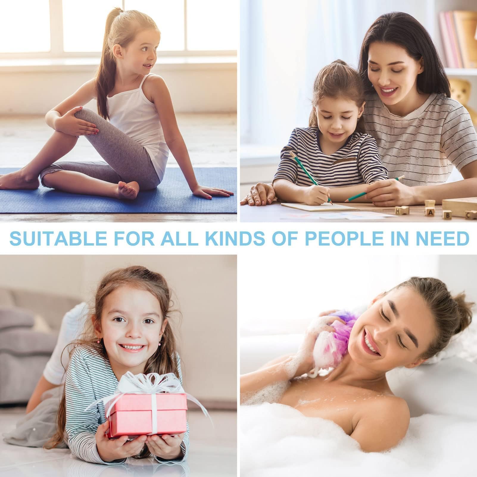 100PCS Elastics Hair Ties Muticolor Hair Tie