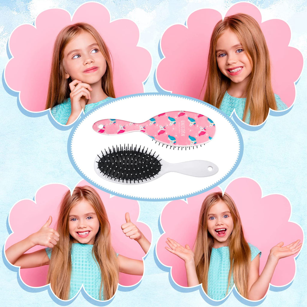 AhlsenL 4 Pack Detangler Hair Brushes, Anti-static Massage Comb Hair Brush for Women Girls Curly Straight Long or Short Hair