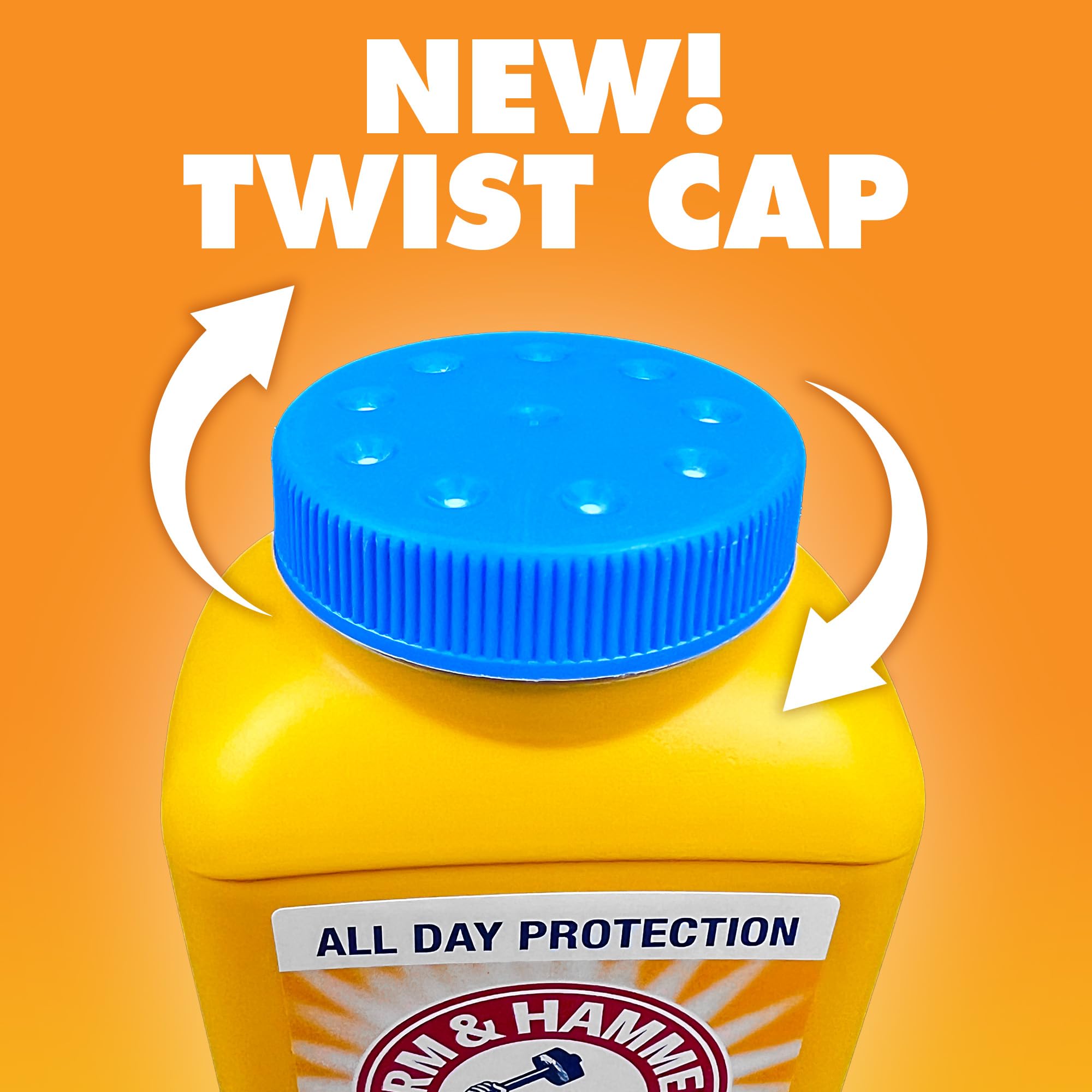 Arm & Hammer Foot Powder for Shoes & Feet, Talc-Free Odor & Moisture Control for Men & Women, 7 oz (3 Pack)