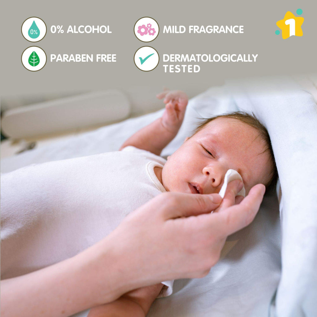 1st Step Baby Wet Wipes Enriched With Aloe-Vera And Jojoba Oil (80Pcs, Pack Of 3)