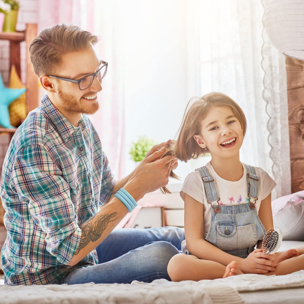 100 élastiques à cheveux multicolores