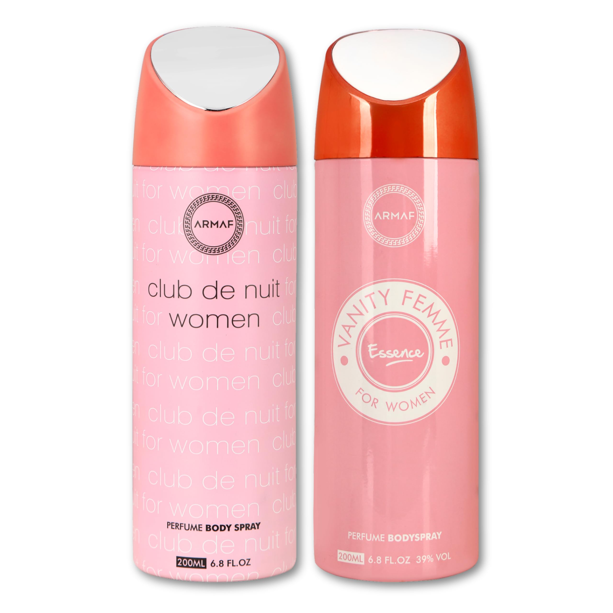 ARMAF Club De Nuit & Vanity Femme Essence Body Spray for Women, 200 ml, Pack of 2