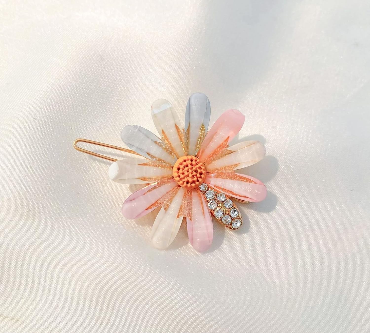 ANNA CREATIONS 4 Pcs Latest Korean Fashion Style Flower Lock Pin Hair Clip Hair Pin Hair Accessories for Women & Girls