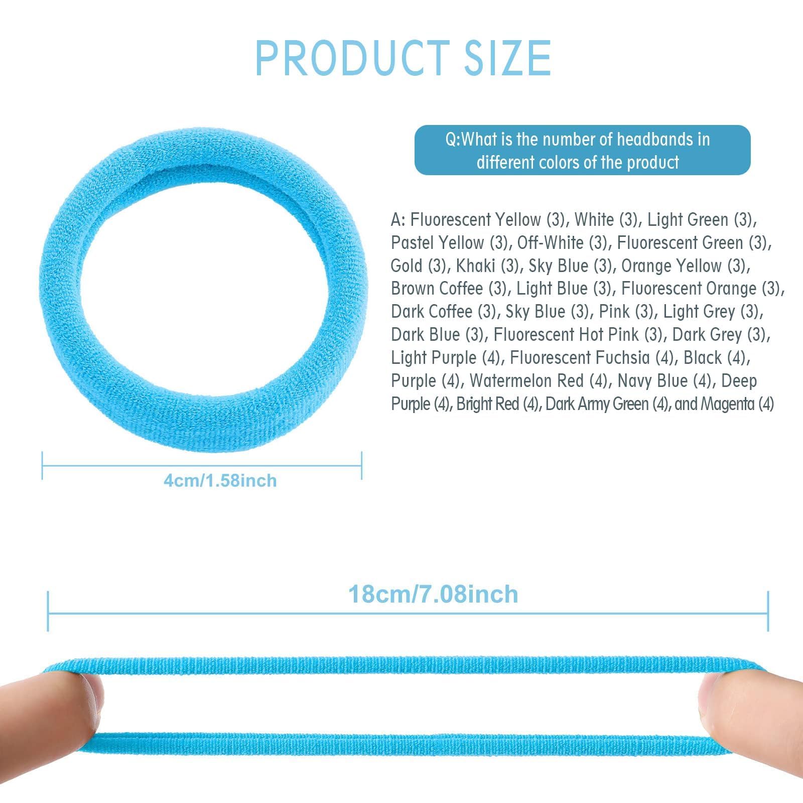 100 élastiques à cheveux multicolores