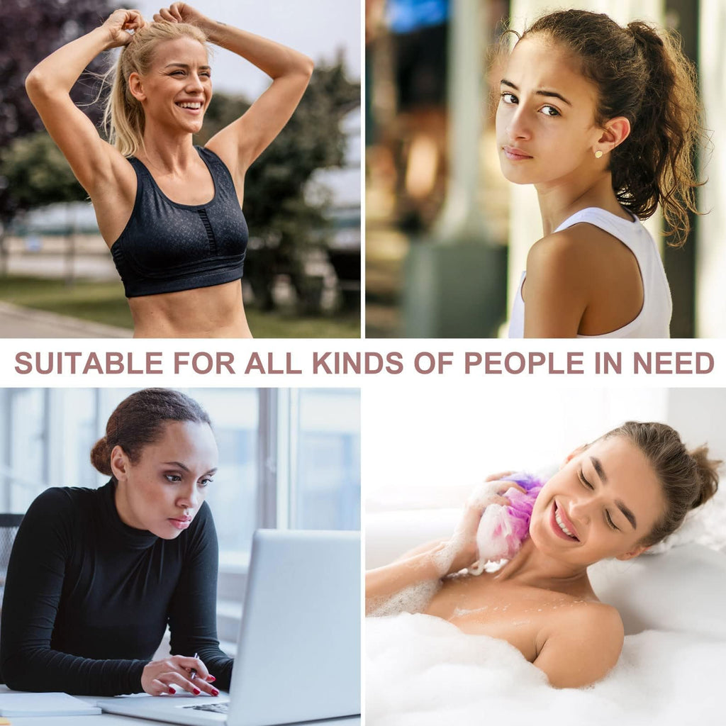 100 Pcs Thick Seamless Brown Hair Ties, Ponytail Holders Hair Accessories No Damage for Thick Hair (Natural Colors)