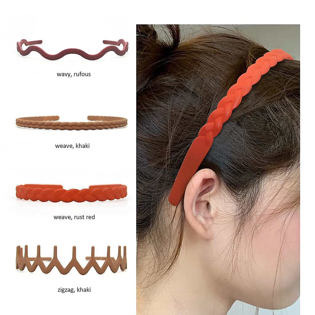 ANNACREATIONS 8 Pcs Fashion Plastic Elastic Hair Comb teeth Headband for Women and Girls - Multicolor
