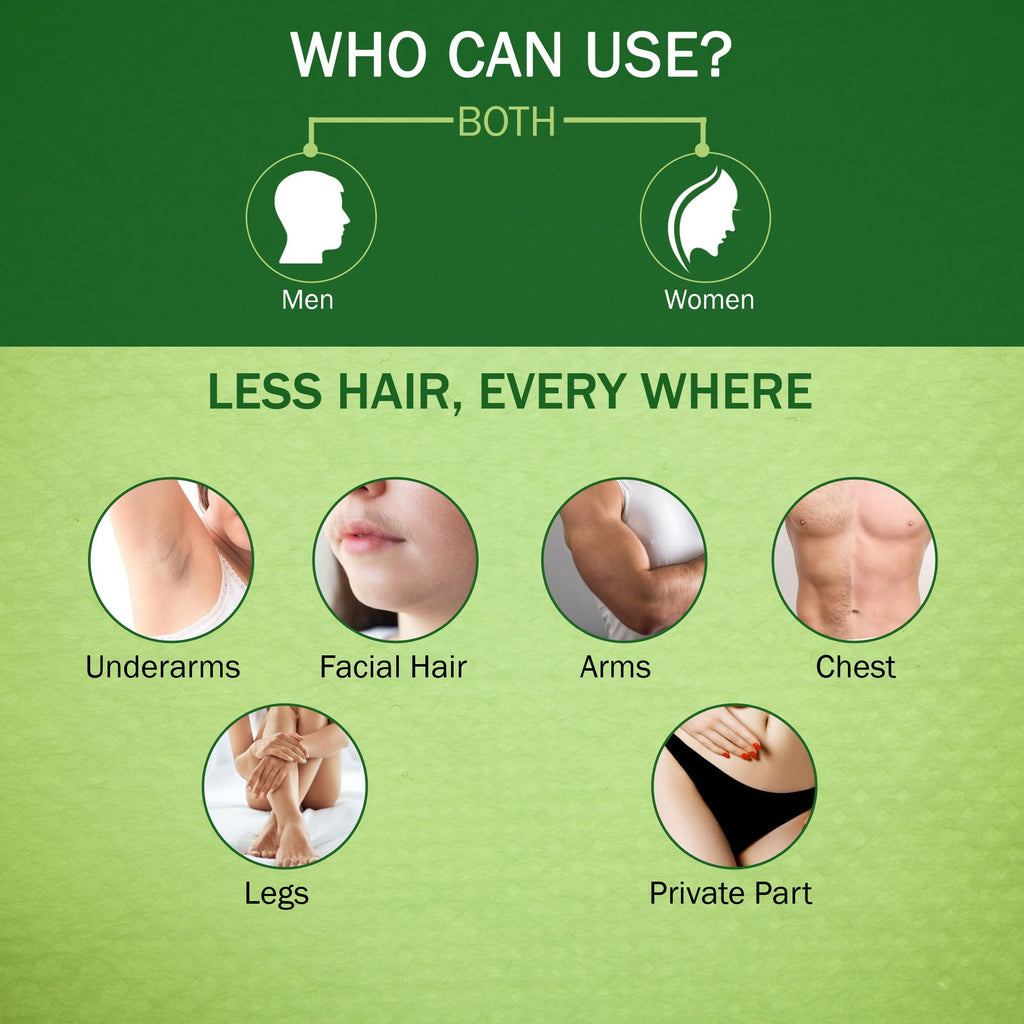 7DAYSNATURAL Facial Hair Removal Cream 100 g | Facial hair removal cream for women with Narcissus Tazetta Extract & Betaine | Hair Inhibitor for Women & Men | Painless Remover