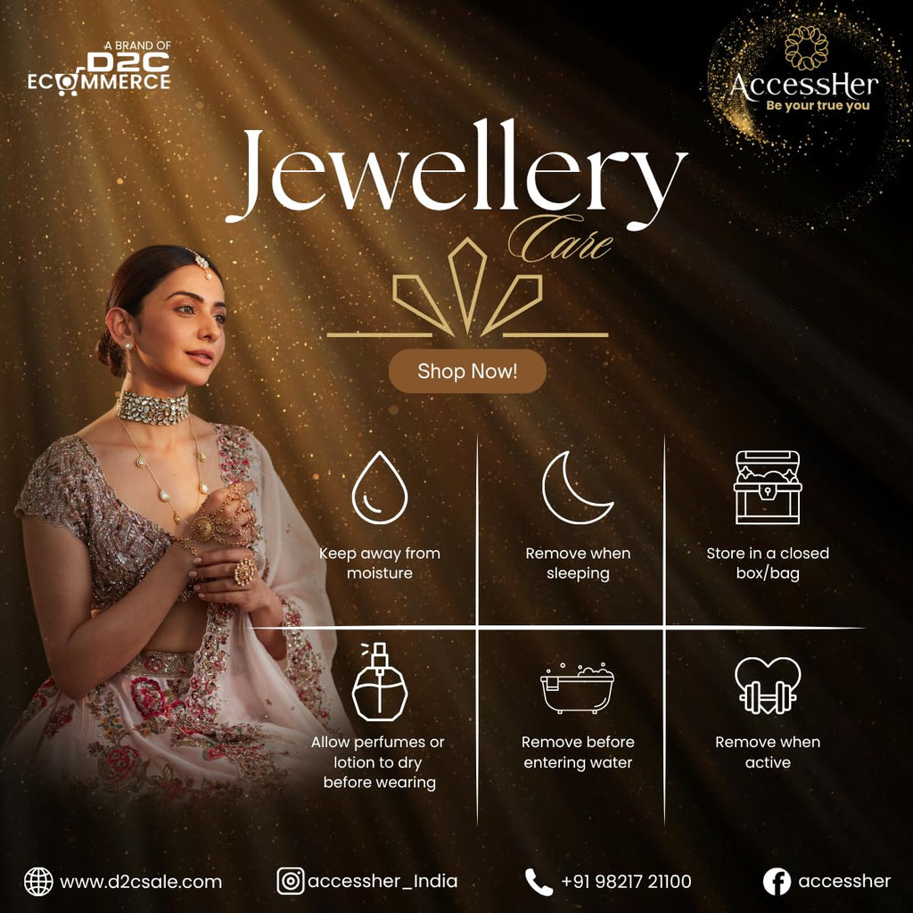 AccessHer Hairbands for Women & Girls | Gold & Silver Rhinestone Hair Hoops | Stylish Hair Accessories for Weddings, Parties, Ethnic Wear & Rakhi Gift (Rose Gold 3, One Size)