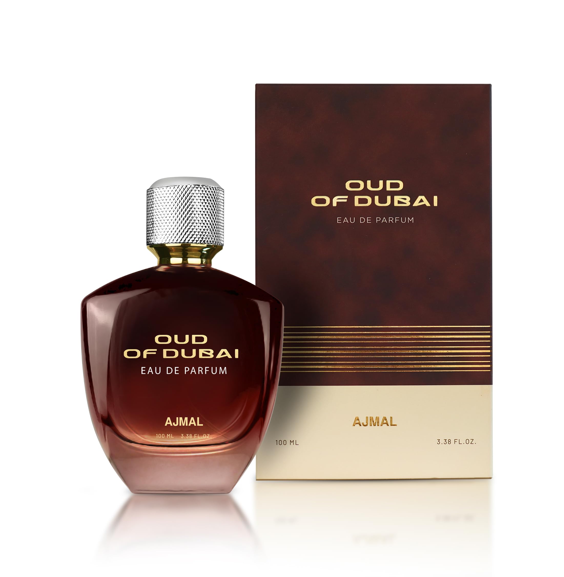 Ajmal Oud of Dubai Perfume for Men | 100ml Men Eau De Parfum | Perfume for Men with Oud, Woody & Musky Notes | Spicy Floral Fragrance | Versatile Office/Work Cologne