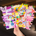 42 Pieces Baby Hair Clips, Hair Pin, Barrettes for Girls, Toddler Girls Hair Accessories, Kids Hair Clips for Styling, Flower Rainbow Candy Fruits Butterfly Hair Barrettes