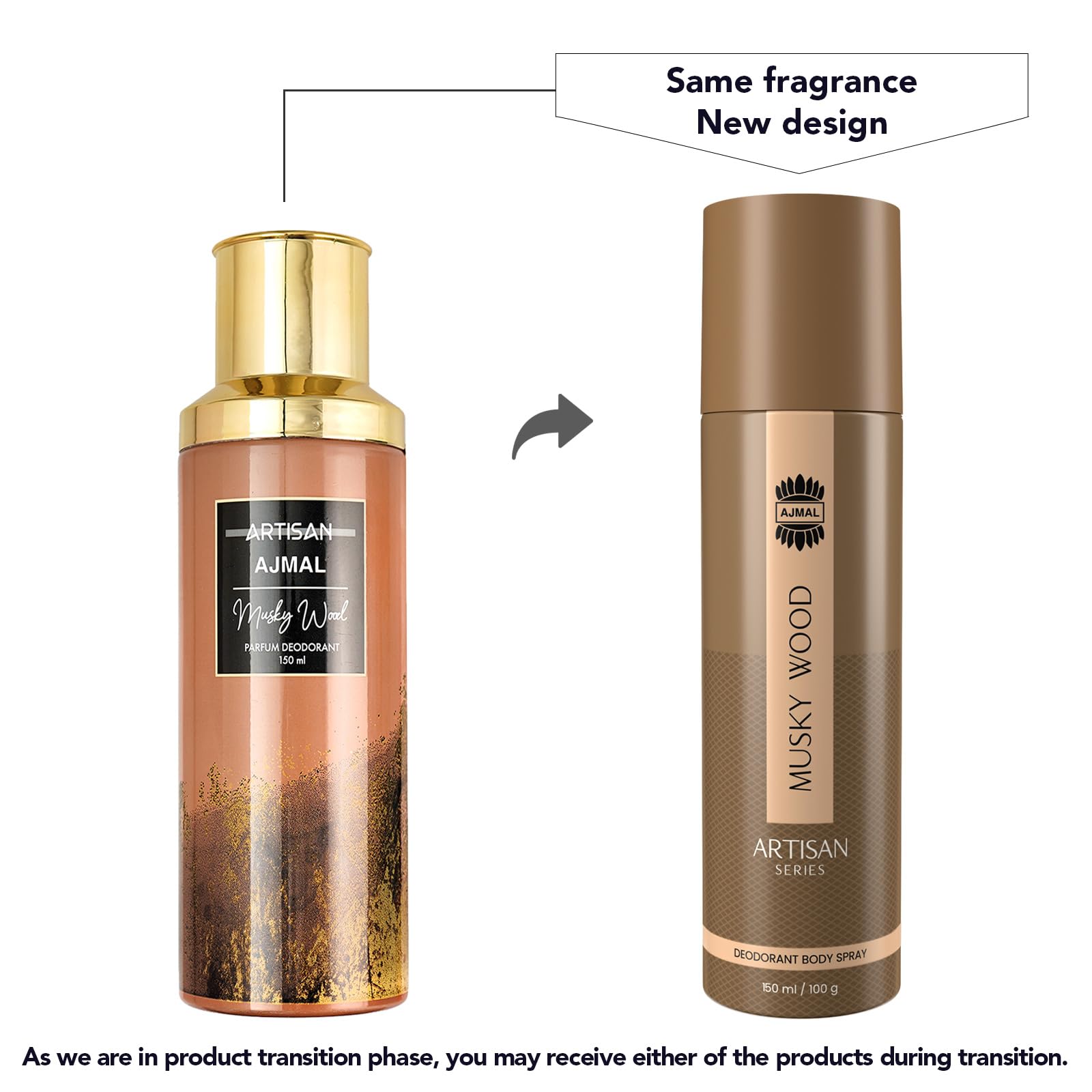 Ajmal Artisan Musky Wood Deodorant Perfume for Men, 150ml | Long Lasting Body Spray | Woody & Musky Fragrance