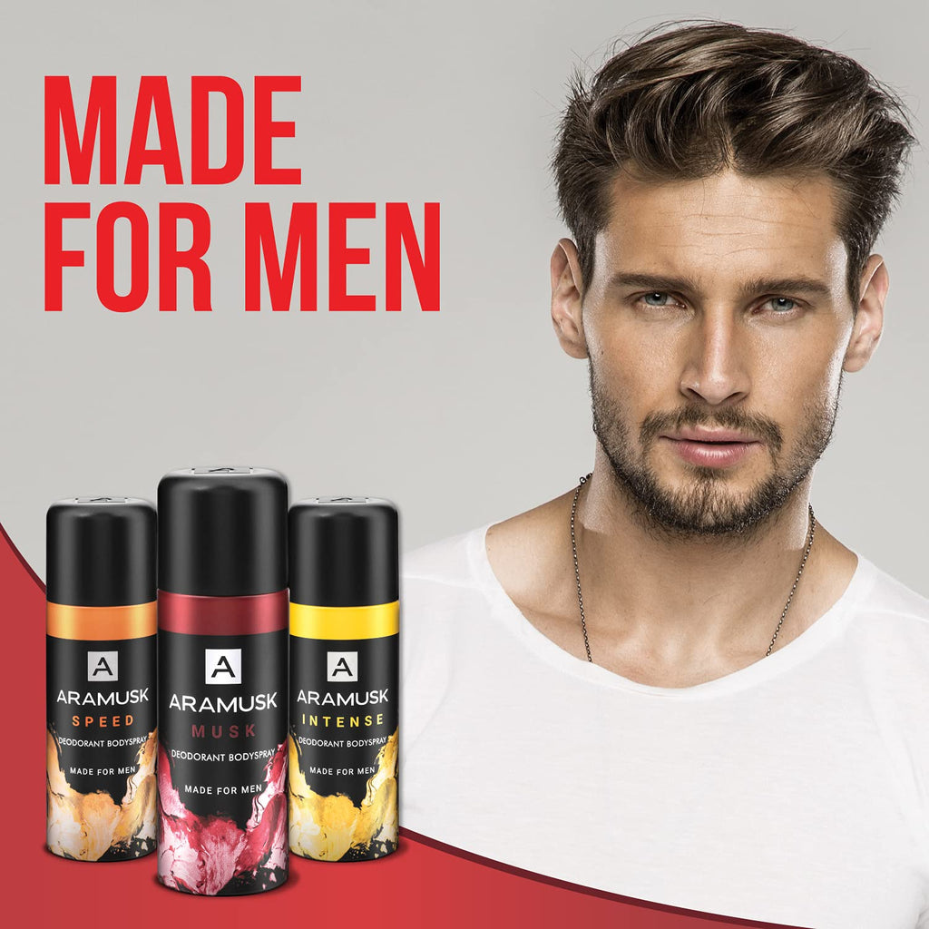 Aramusk Musk Deodorant Bodyspray for Men, 150ml