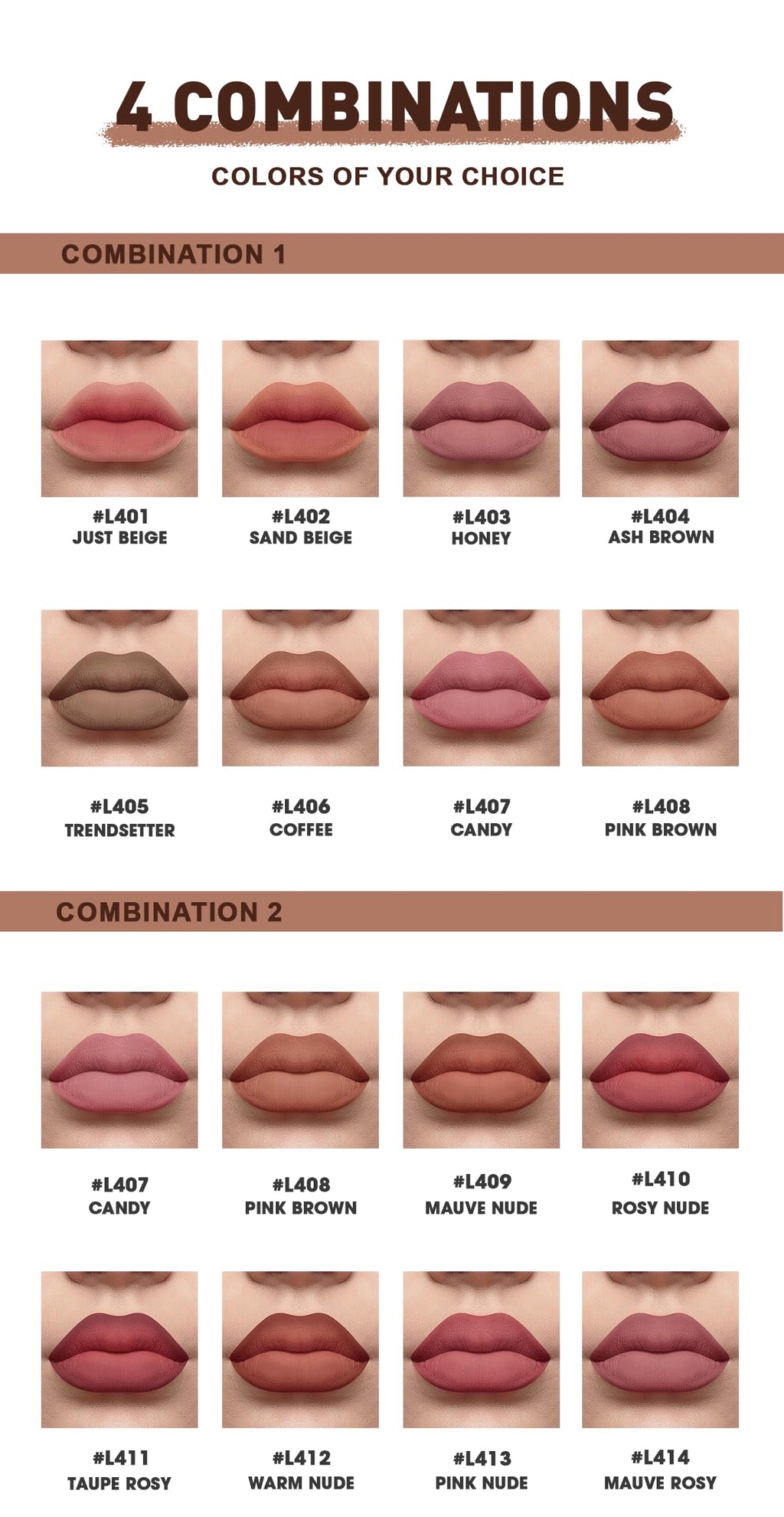 8pcs Nude Lip Liner Makeup Set - Waterproof & Smudge-Proof Matte Pencil, Long-Lasting & Durable, Smooth & Easy Glide, Non-Smudge, Contouring, Filling & Layering (Set 1, 8 Count (Pack of 1))