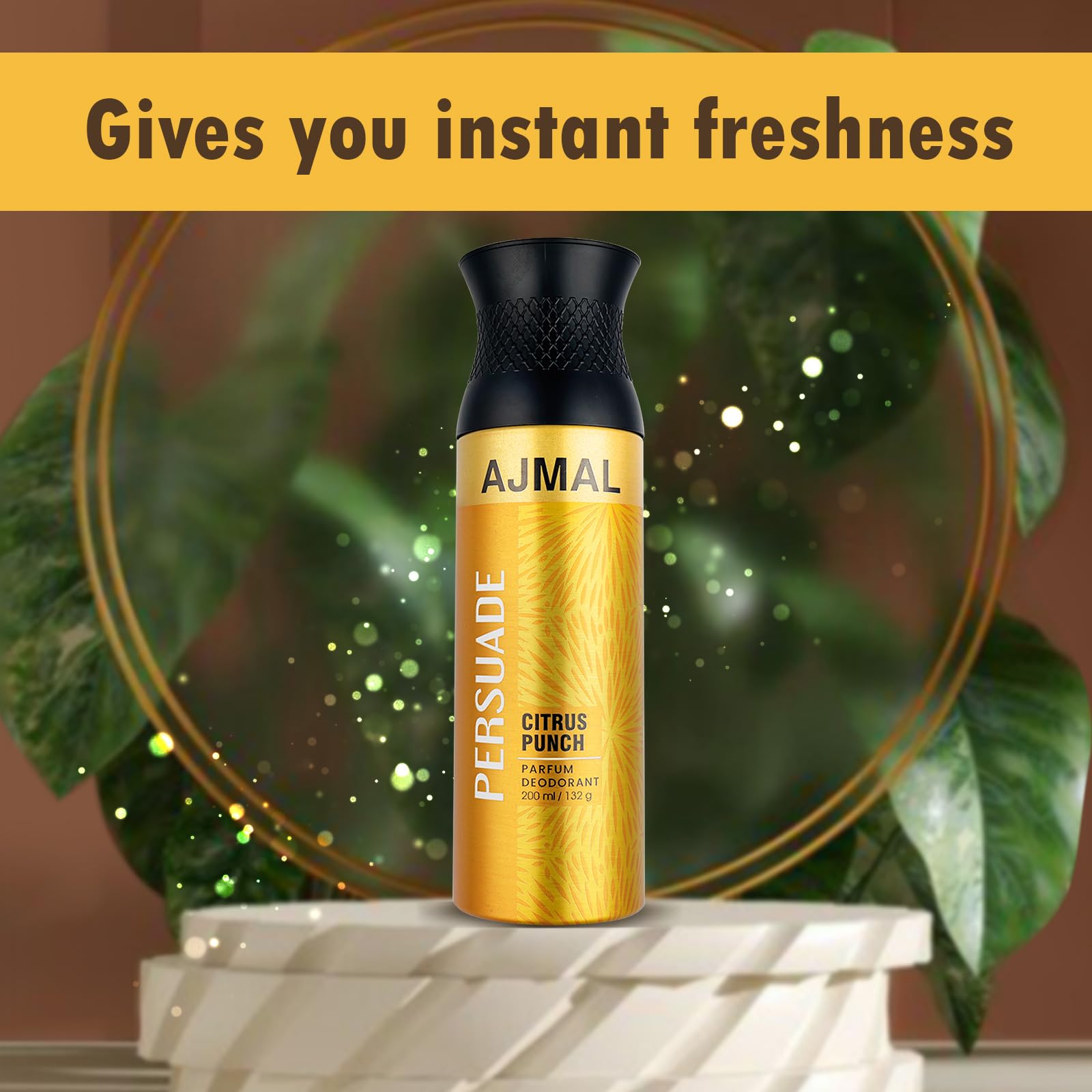 AJMAL Persuade Deodorant Spray Aromatic Fragrance 200 Ml Casual Wear For Men & Women + 2 Parfume Testers Free, Pack Of 1
