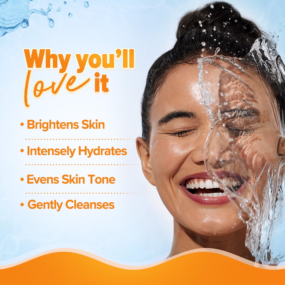 Aqualogica Glow+ Smoothie Face Wash with Vitamin C, Hyaluronic Acid & Papaya for Tan Removal -For Men & Women | Glowing, Oily, Dry & Sensitive Skin -100ml