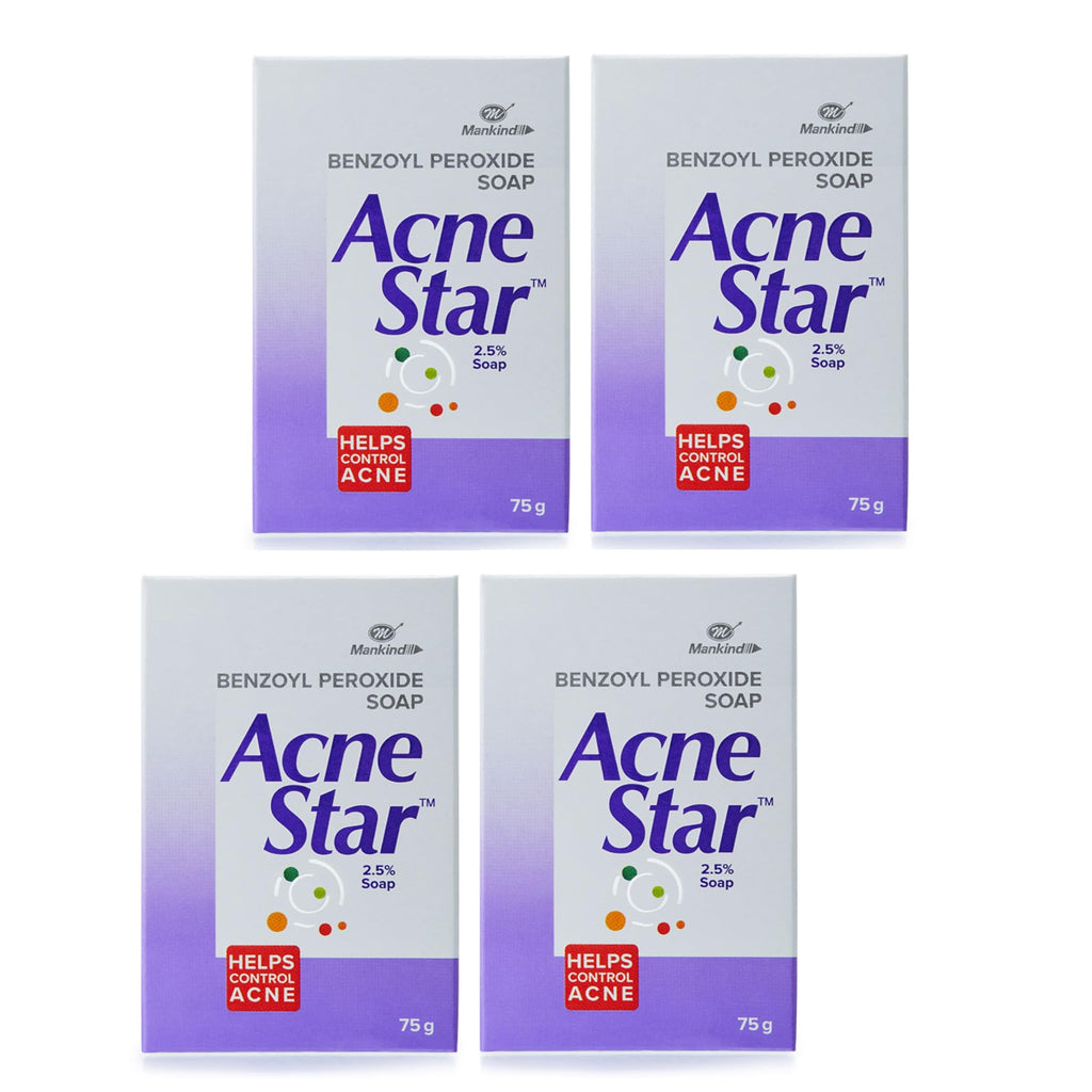 AcneStar Soap Pack of 4, Antiseptic