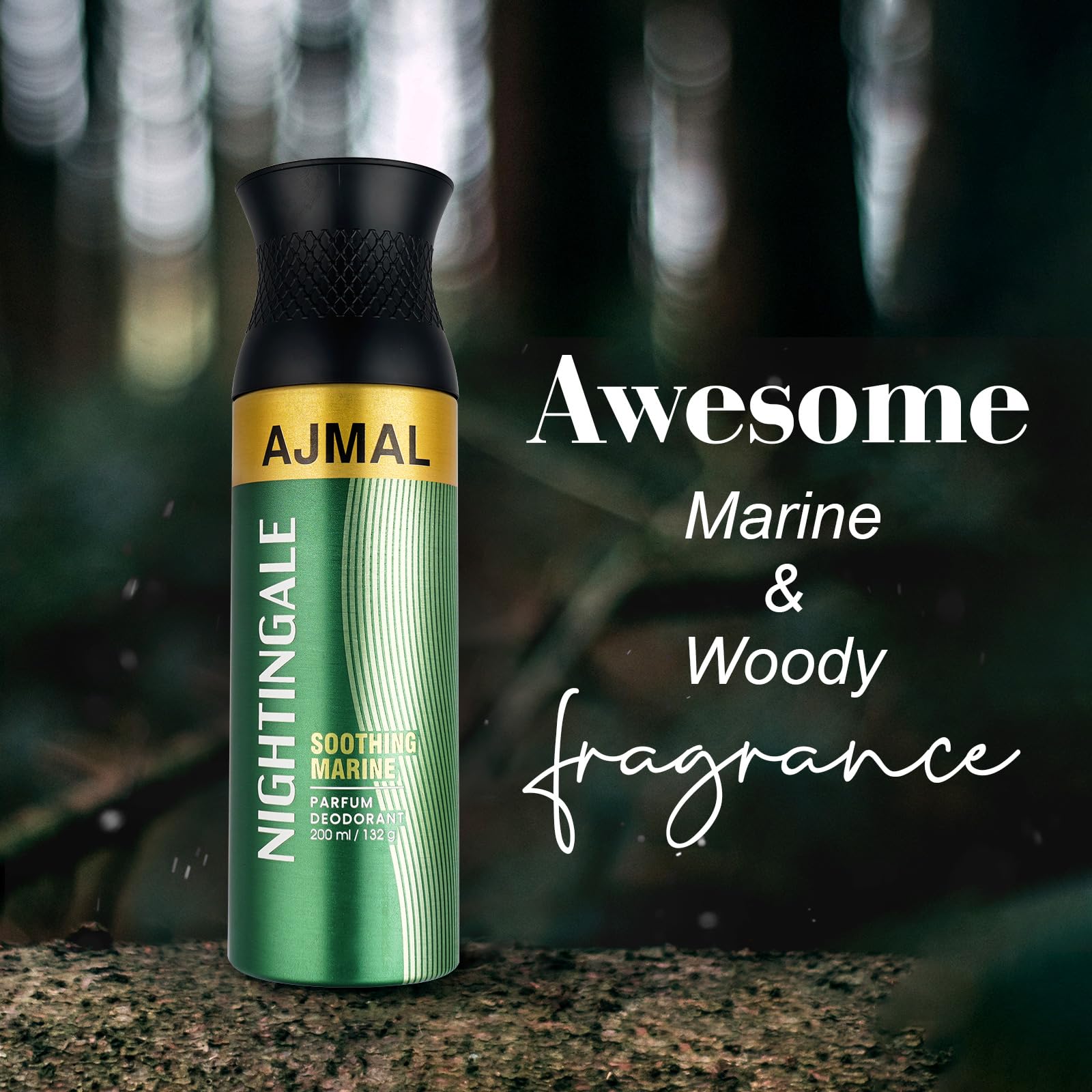 AJMAL Nightingale Deodorant Citrus Fragrance Spray, 200 Ml Casual Wear For Men & Women + 2 Parfume Testres Free