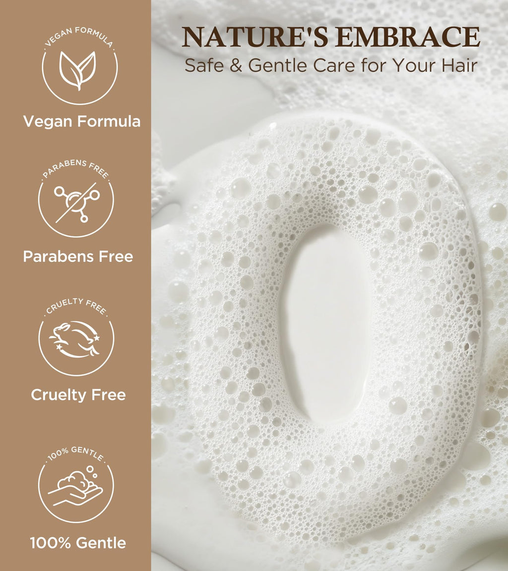 99% Pure Biotin Shampoo for 3X Thicker, Fuller Hair Growth, 80% Less Hair Loss w/Thuja Extract, Batana & Noni Fruit Oil Hair Care for Deep Nourishing,Rosemary Dandruff Treatment for Men Women,11.83oz