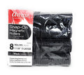 Annie Snap On Magnetic Rollers 1 1/8" Black 8 pack