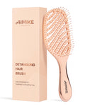 AIMIKE Detangling Brush, Wet Dry Vented Detangler Brush w/Soft Bristles, Pain-Free Detangle Hairbrush Loosens Stubborn Tangles, Extra Gentle on Sensitive and Fine Hair, for Women & Kids