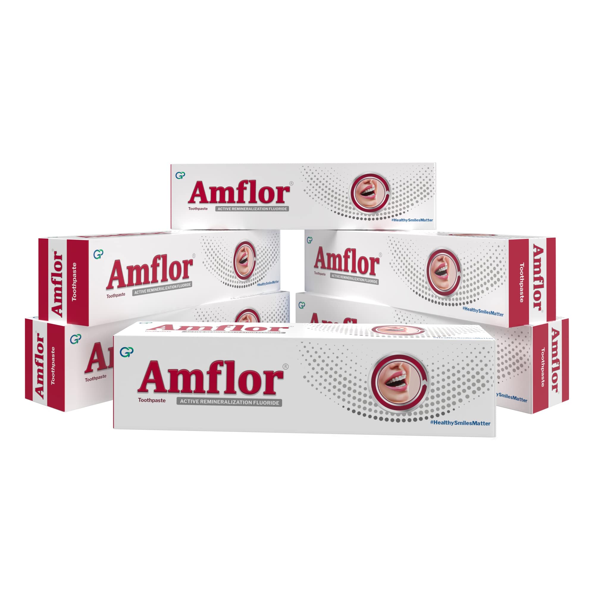 Amflor Toothpaste for Braces | Prevents Cavities & White Spot Lesions | Organic Amine Fluoride for Enamel Remineralization| Mint Flavour Orthodontic Toothpaste | Pack of 6 (70 g per pack)