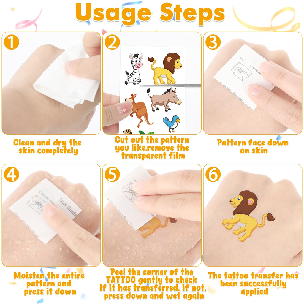 320 Patterns Temporary Tattoos, 36 Sheets Temporary Tattoos, Waterproof Fake Tattoo Accessories Animal Dinosaur Butterfly Mermaid Space Stickers Party Favors