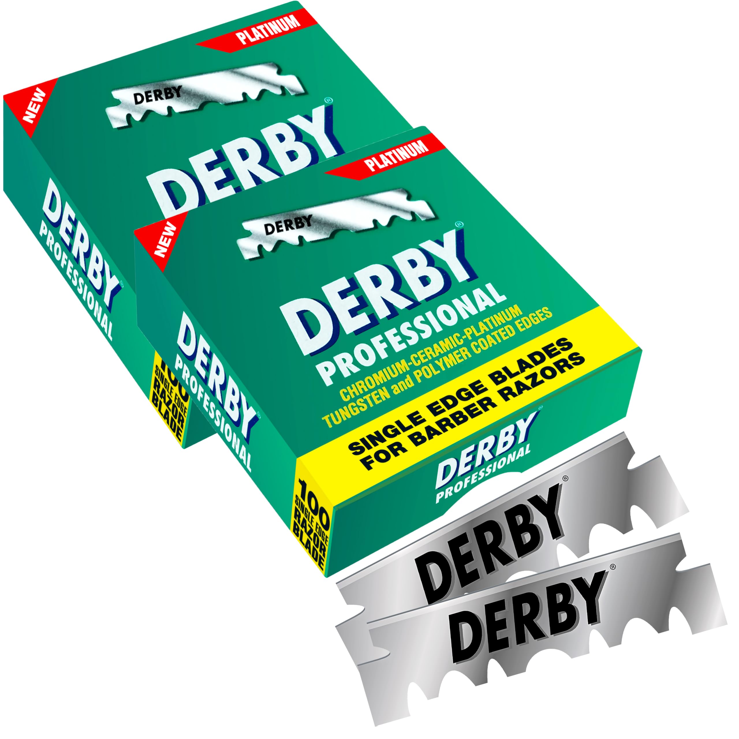 1000 "Derby Professional" Single Edge Razor Blades for straight razor