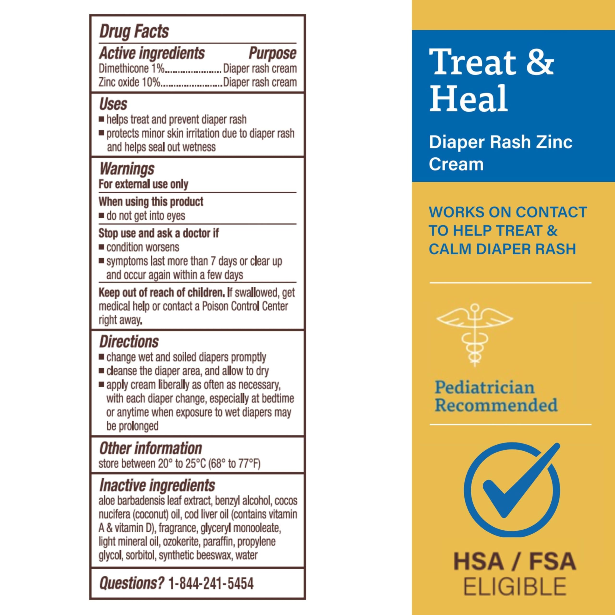 A&D Zinc Oxide Diaper Cream, 0.35 Pound