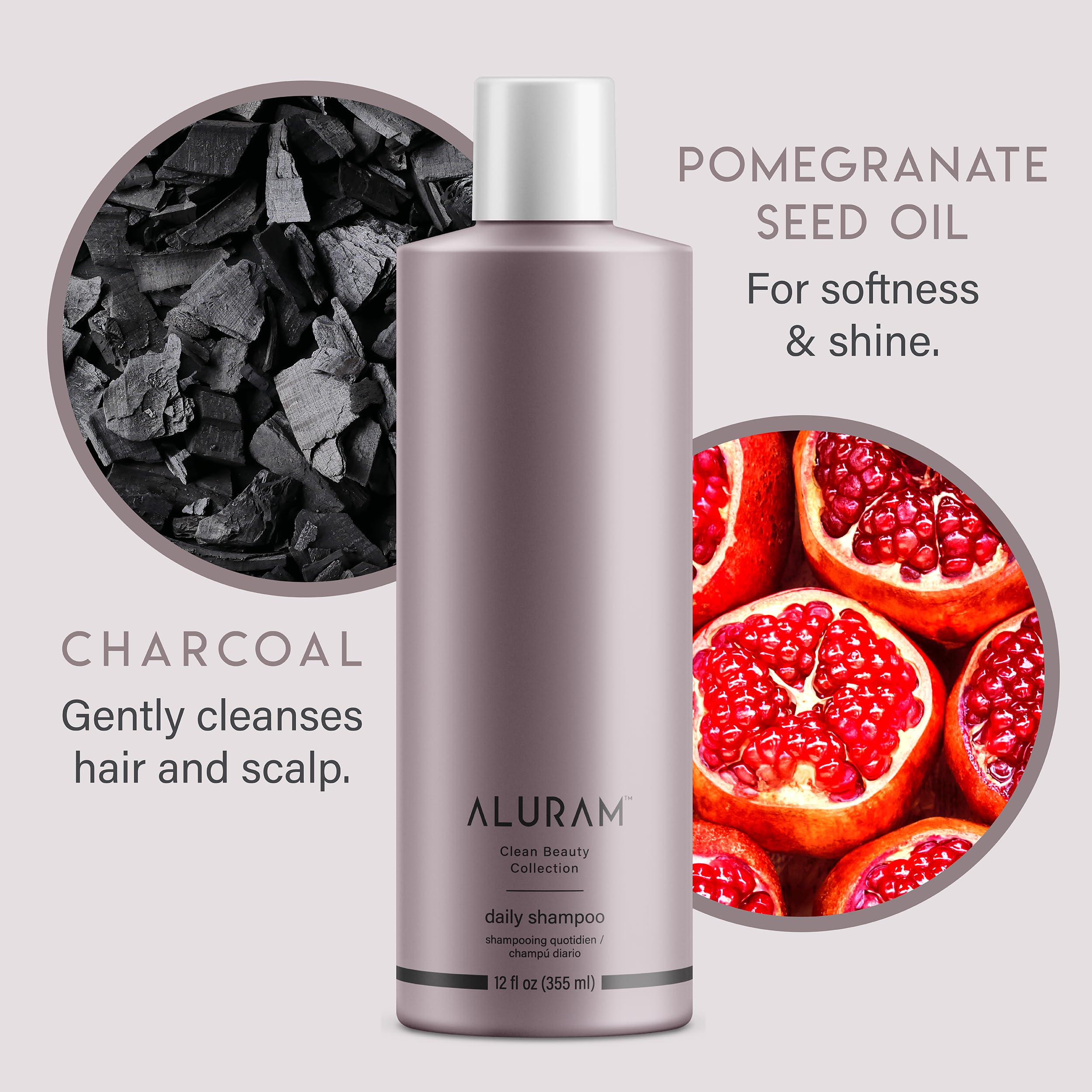 Aluram Coconut Water Daily Shampoo for Men and Women, Detoxifying Hydration and Volume for All Hair Types