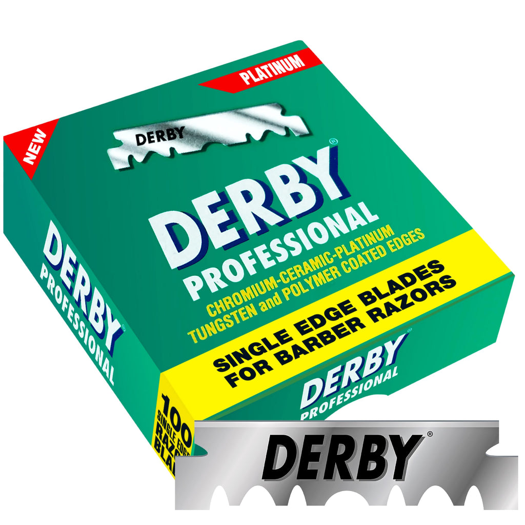 1000 "Derby Professional" Single Edge Razor Blades for straight razor