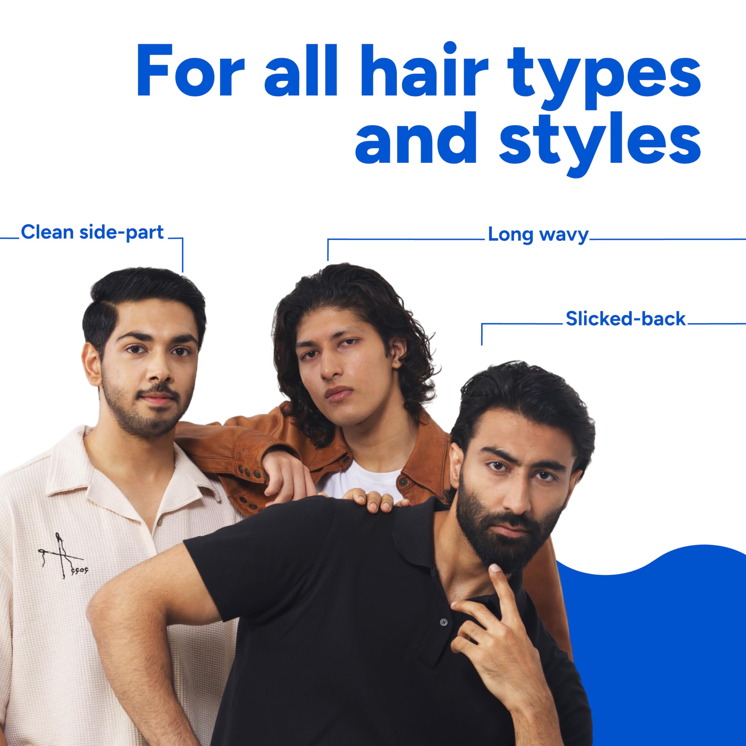 Arata Hair Styling Gel | For Strong Hold & Sleek Smooth Finish | Non-Greasy | Controls Frizz | Derma Tested | SLS, Paraben & Alcohol-Free Formula | For Men & Women 50ml