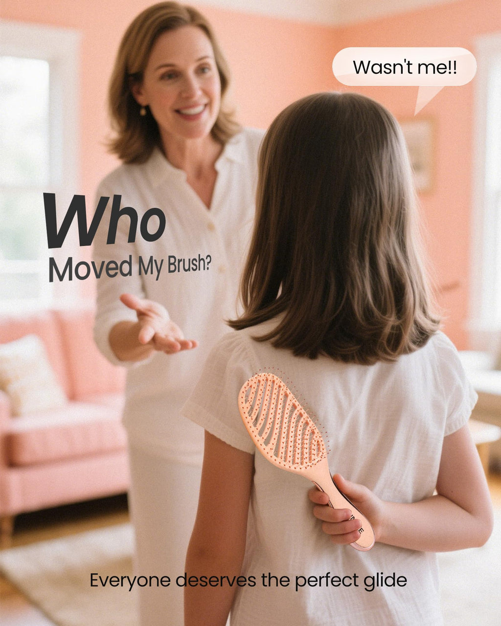 AIMIKE Detangling Brush, Wet Dry Vented Detangler Brush w/Soft Bristles, Pain-Free Detangle Hairbrush Loosens Stubborn Tangles, Extra Gentle on Sensitive and Fine Hair, for Women & Kids