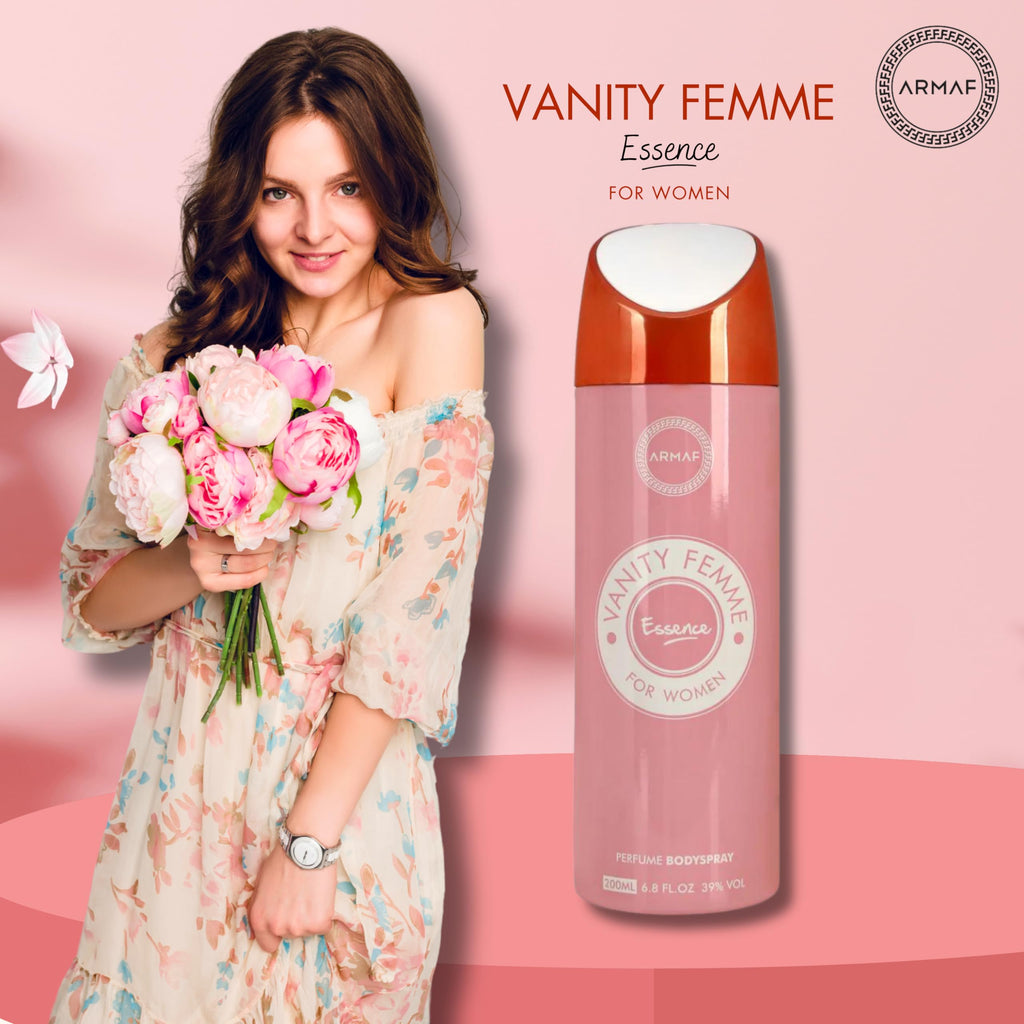 Armaf Vanity Femme Essence Perfume Body Spray - 200ml (Deodorant Spray for Woman)