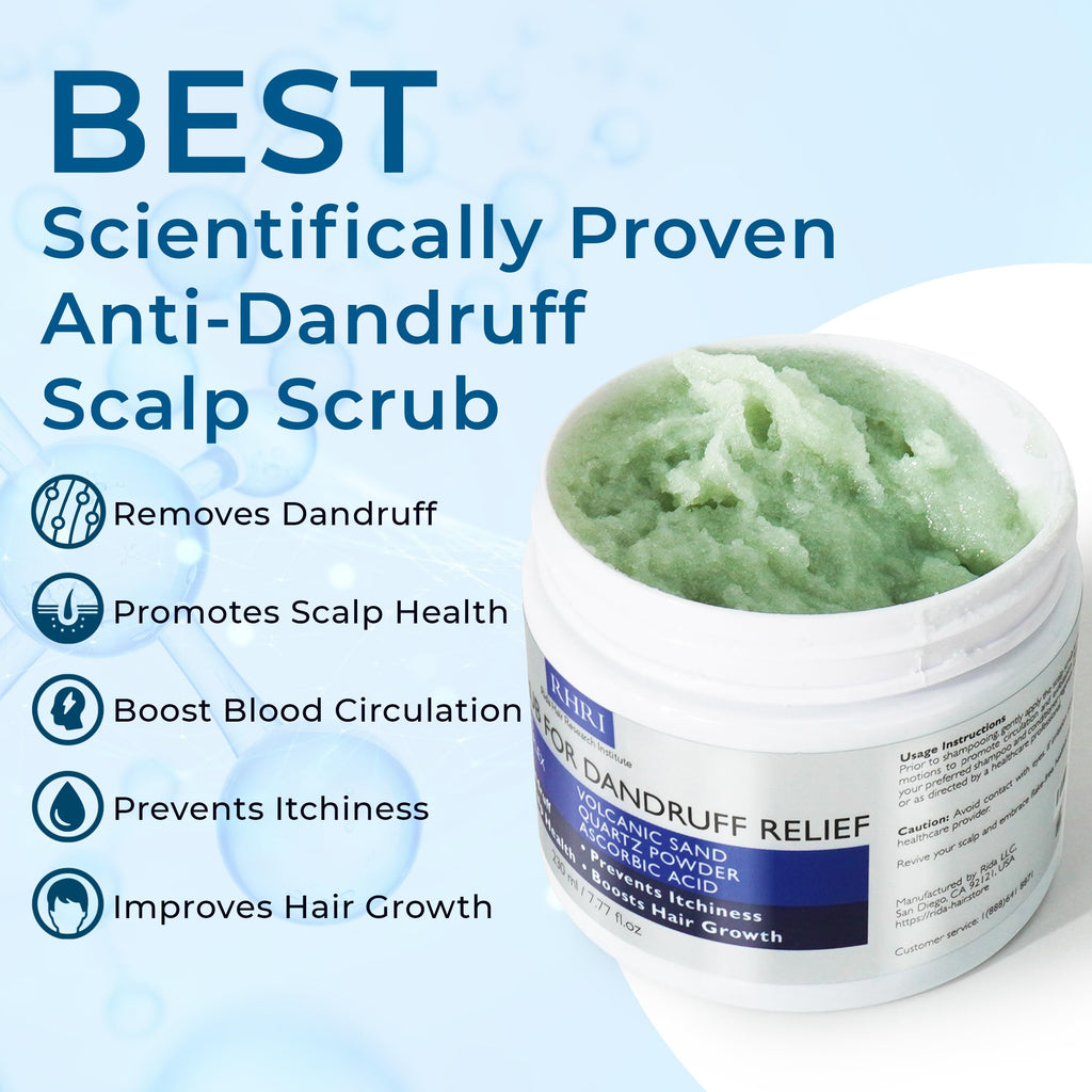 Anti Dandruff Scalp Scrub for Men and Women | Hair Treatment with Tea Tree Oil & DHT Blockers | Removes Dandruff, Soothes Itchy Scalp and Boosts Hair Growth | Enriched with Mineral Complex