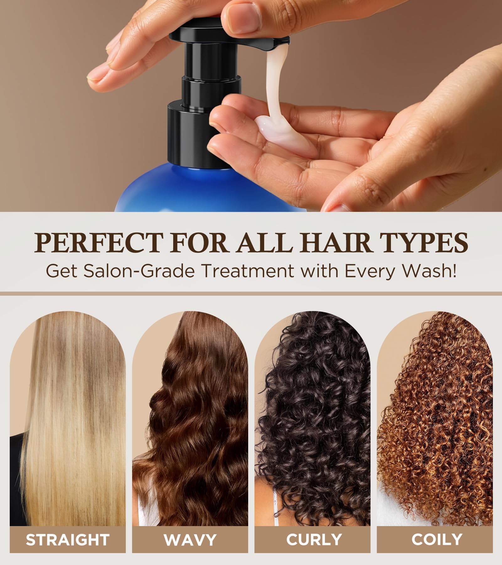 99% Pure Biotin Shampoo for 3X Thicker, Fuller Hair Growth, 80% Less Hair Loss w/Thuja Extract, Batana & Noni Fruit Oil Hair Care for Deep Nourishing,Rosemary Dandruff Treatment for Men Women,11.83oz