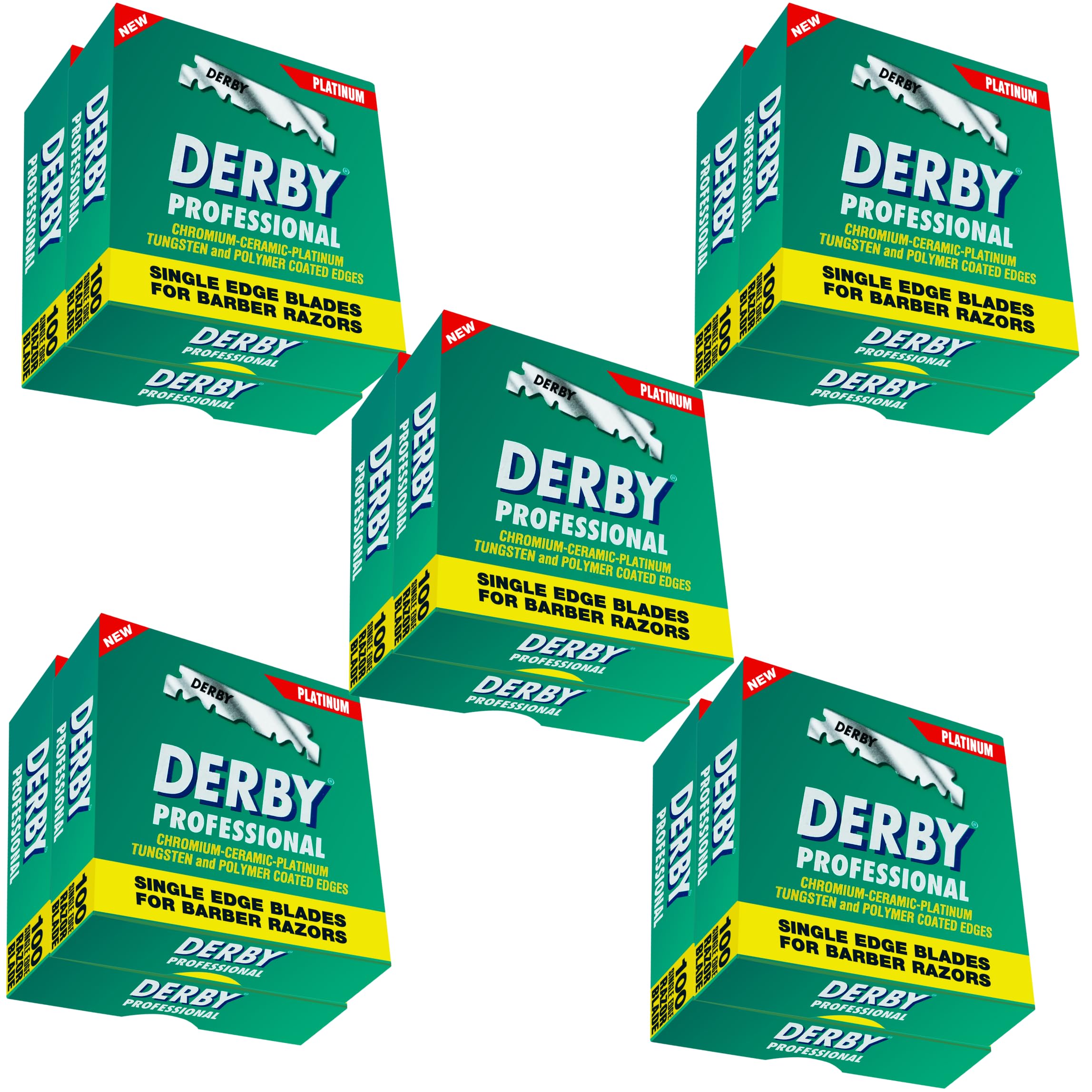 1000 "Derby Professional" Single Edge Razor Blades for straight razor