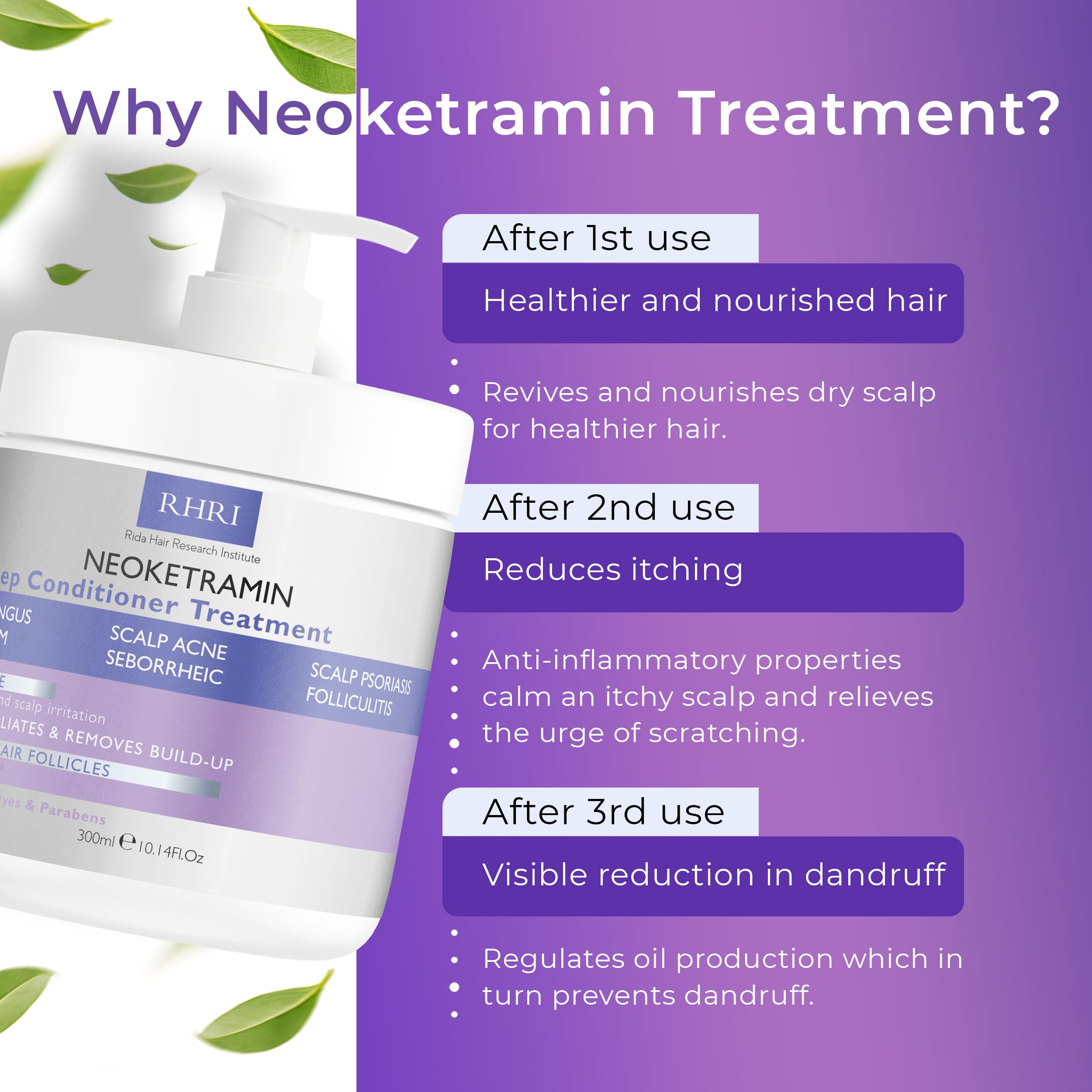 Anti Fungal Deep Conditioner for Men and Women | Scalp Treatment for Psoriasis, Dandruff, Seborrheic Dermatitis | Provides Relief from Folliculitis, Eczema, Itchy, Flaky and Dry Scalp