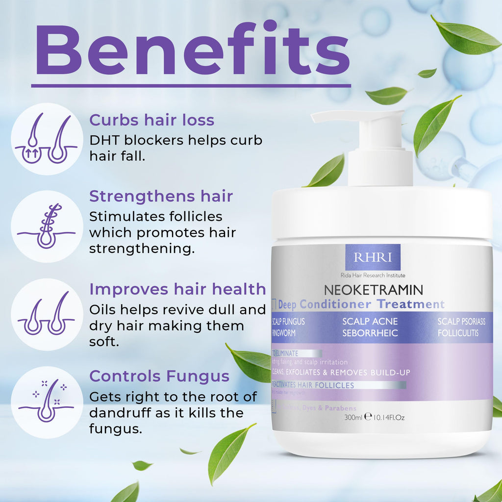 Anti Fungal Deep Conditioner for Men and Women | Scalp Treatment for Psoriasis, Dandruff, Seborrheic Dermatitis | Provides Relief from Folliculitis, Eczema, Itchy, Flaky and Dry Scalp