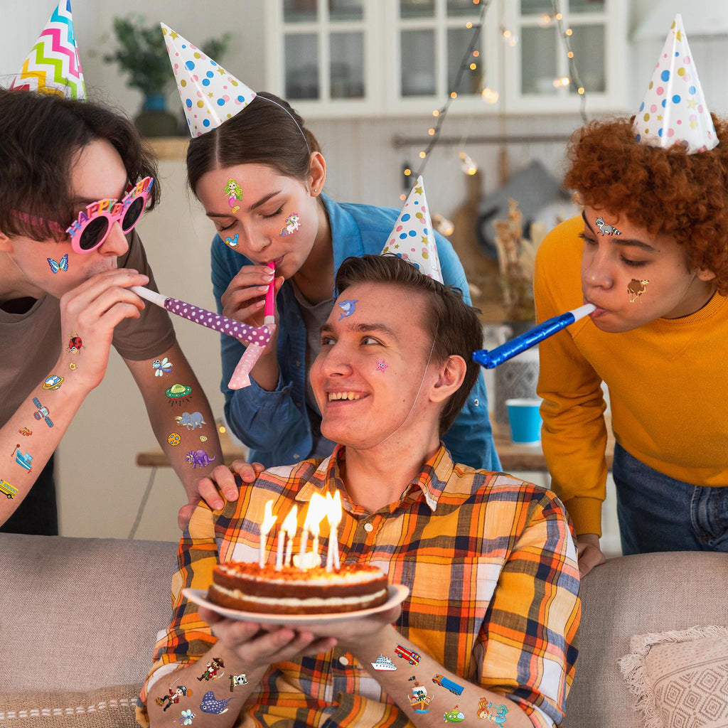 320 Patterns Temporary Tattoos, 36 Sheets Temporary Tattoos, Waterproof Fake Tattoo Accessories Animal Dinosaur Butterfly Mermaid Space Stickers Party Favors