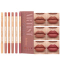 6pcs Nude Lip Liner Makeup Set - Waterproof & Smudge-Proof Matte Pencil, Long-Lasting & Durable, Smooth & Easy Glide, Non-Smudge, Contouring, Filling & Layering (NUDE-BERRY Set, 6 Count (Pack of 1))
