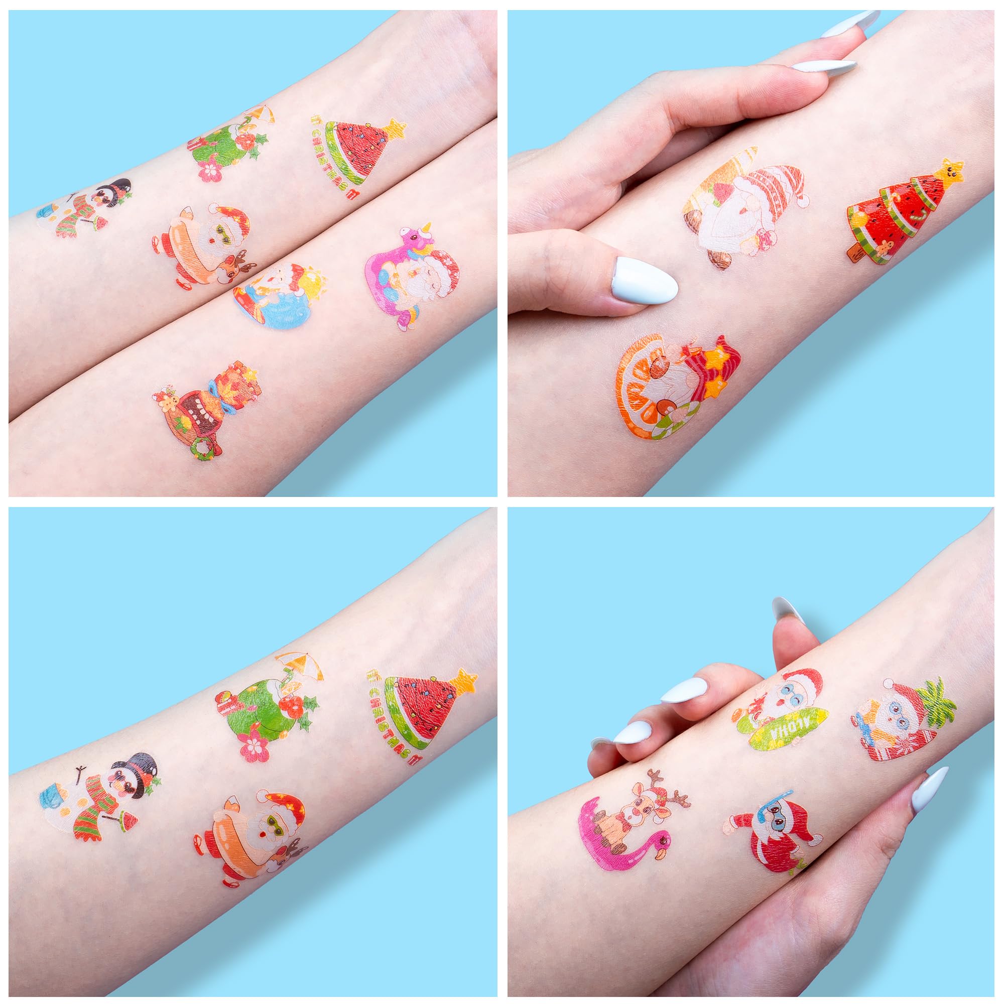 96 PCS Happy July Summer Holiday Pre-Cut Temporary Tattoos for Kids | Super Cute Themed Birthday Party Favors, Supplies, Decorations, Month Fake Tattoo Stickers, School Rewards & Gifts Boys & Girls